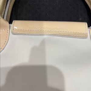 Longchamp Cream and Beige Tote